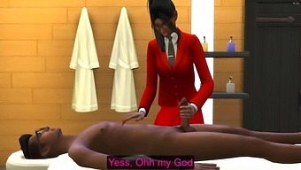 African-American Teen Experiences His First Indian Massage Session Post-Work