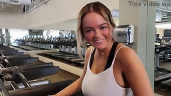 Alexis Kay With Big Natural Tits Gets Picked Up And Creampied In The Gym