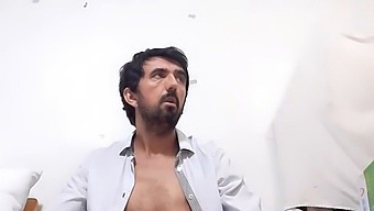 Safado, The Well-Endowed Man, Flaunts His 25 Cm Erect Penis While Wearing Transparent Black Underwear And A Tantalizing Shirt.