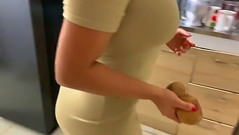 Stepsister Caught In The Kitchen Leads To Real Sex