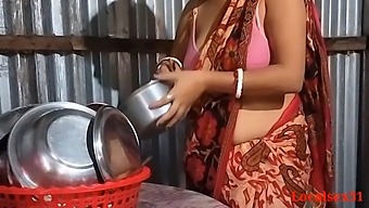 Indian Wife'S Kitchen Affair In Village