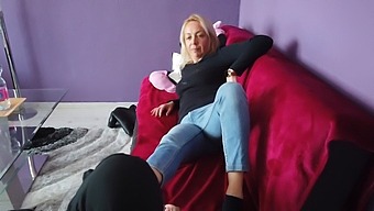 Initial Foot Adoration For A Fair-Haired Female, Tagged Under Foot Fetish And Blonde Categories