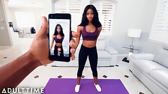 Lacey London Gets Busted Wearing Torn Yoga Pants And Gets Filled By Her Step-Brother!