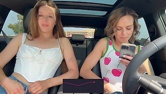 Nadia Foxx And Serenity Cox'S Public Pleasure With Remote Controlled Vibrators