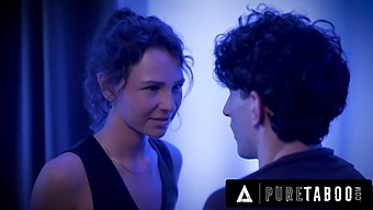 A Mormon Virgin, Liz Jordan, Seduces Her Stepbrother In A Taboo Scenario.